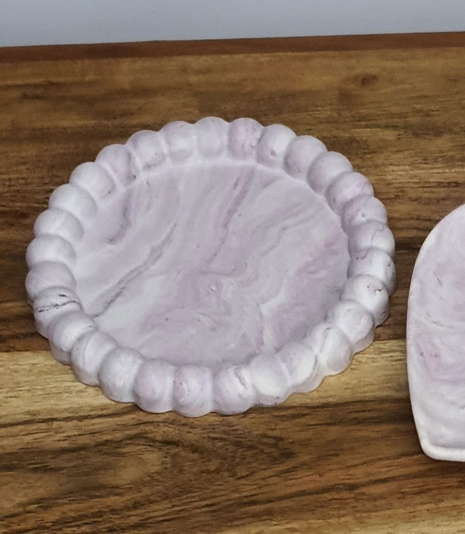 Thumbnail: Jelerry Trinkets Trays Light Pink and Purplle