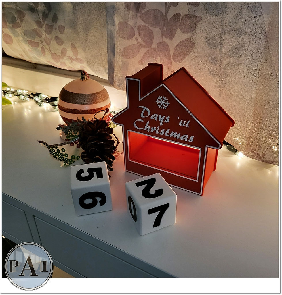 Christmas Countdown House | Creative Prints Co.