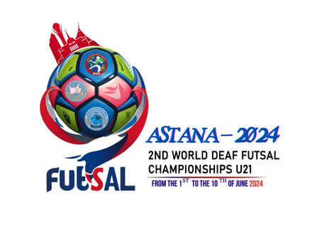 A Saudi team competes in Kazakhstan's U21 World Deaf Futsal Championship