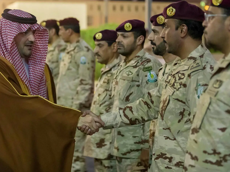 The Interior Minister Examines the Special Security Units Taking Part in the Hajj Season