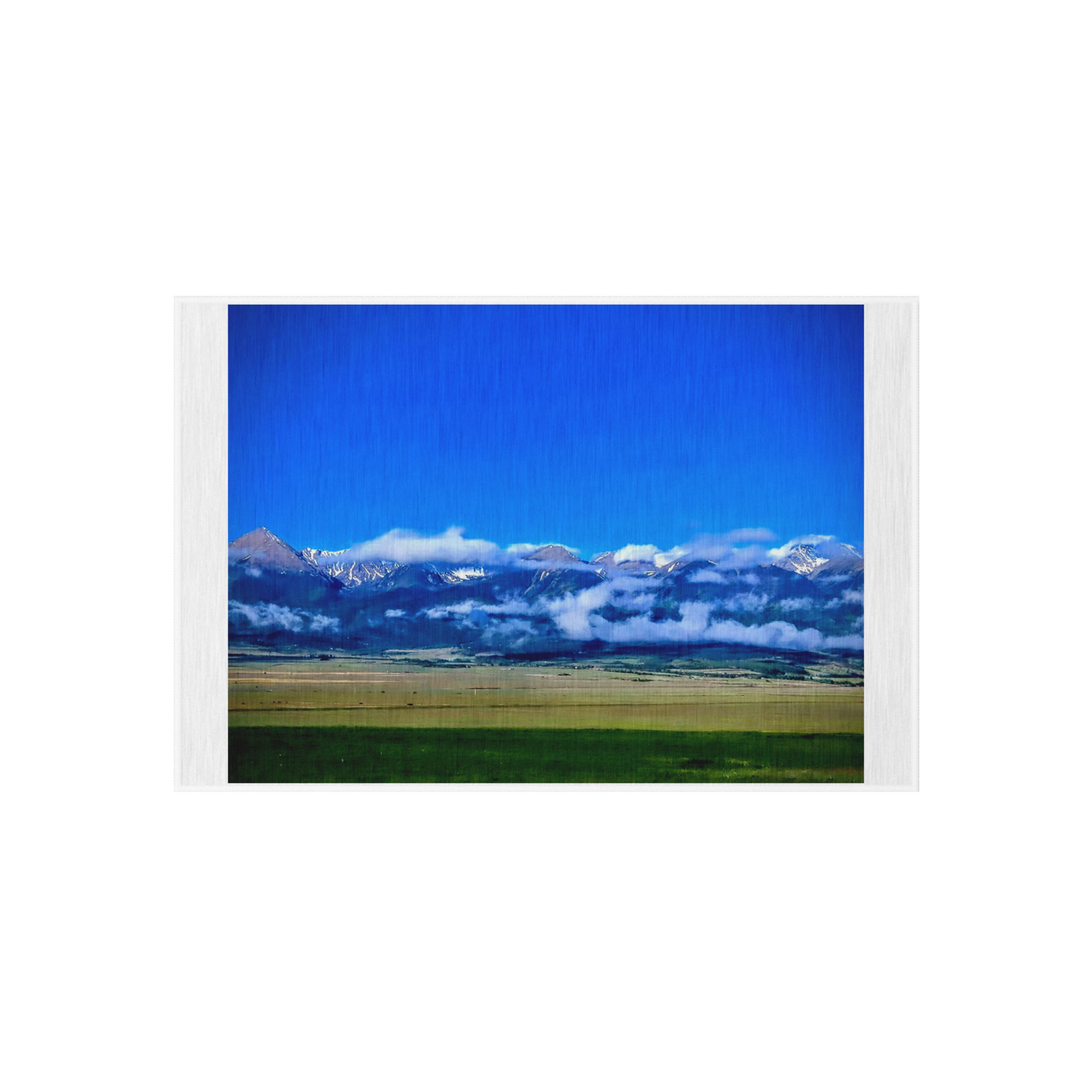 Summer Collection: Summer's Mountain Breath, A Fine Art Outdoor Rug