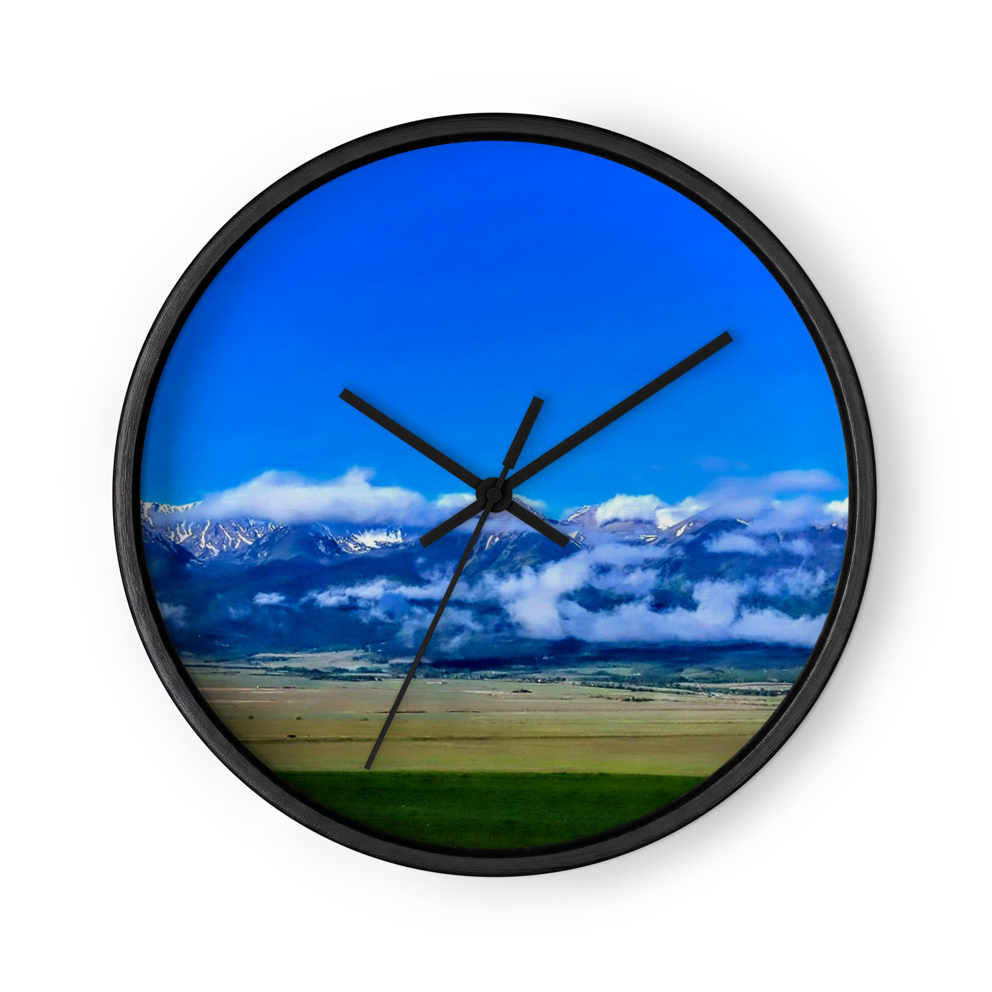 Summer Collection: Summer's Mountain Breath, A Fine Art Wall clock