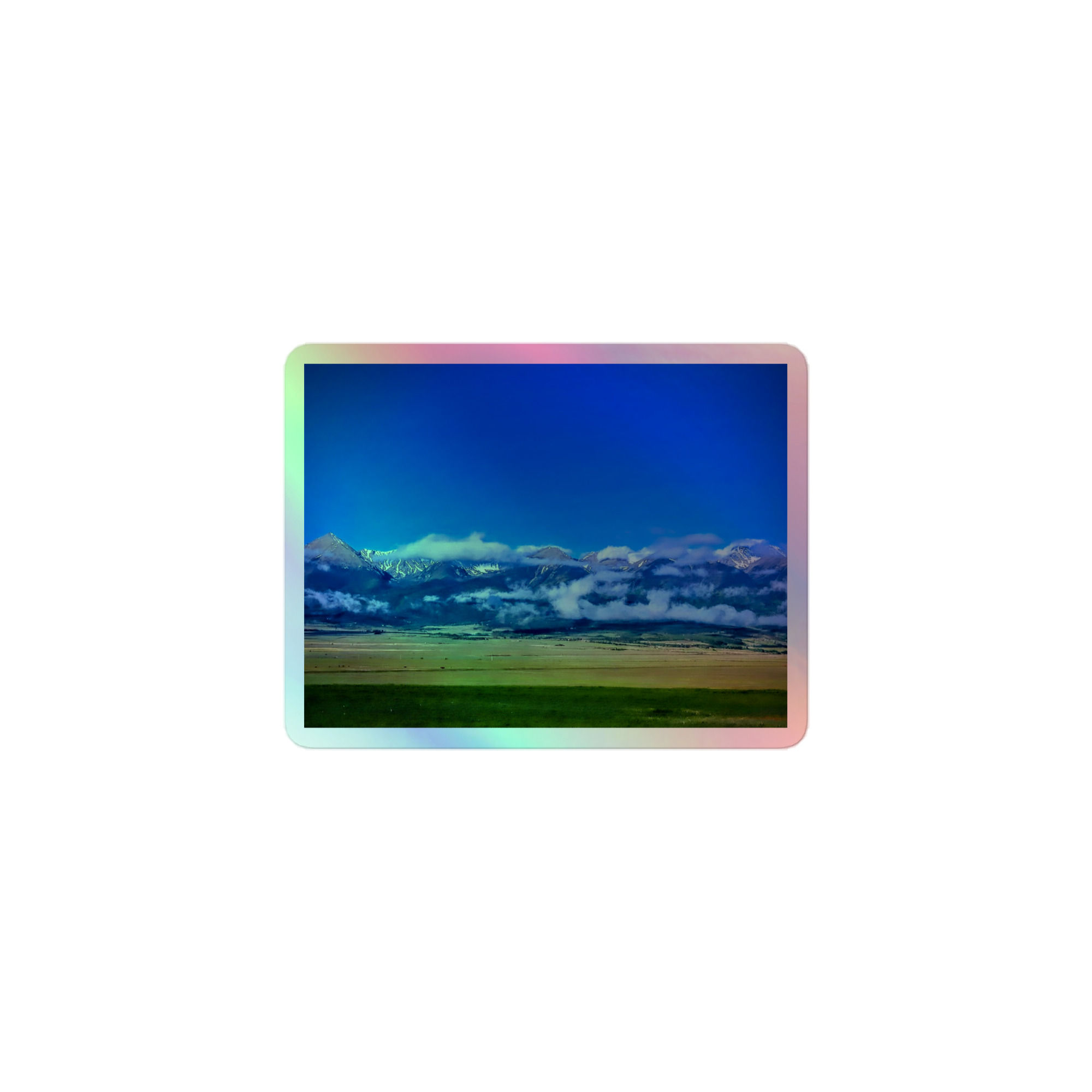 Summer Collection: Summer's Mountain Breath, A Fine Art Holographic stickers
