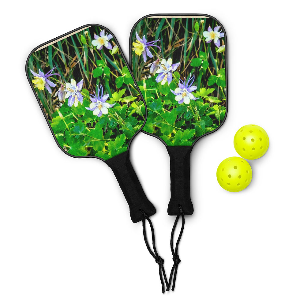 Thumbnail: Summer collection: Summer's Lavender Whisper, A Fine Art Pickleball paddle set