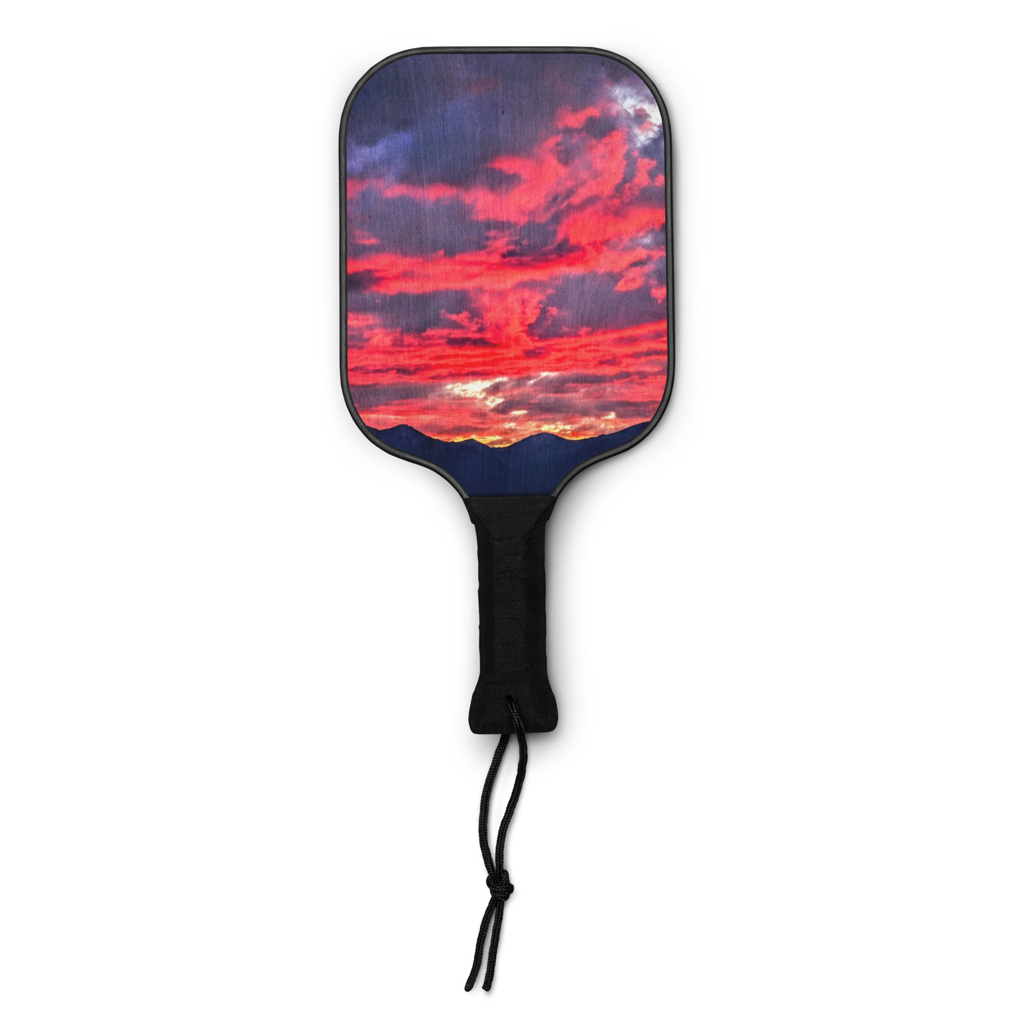 Summer Collection: Summer's Skybloom, A fine Art Pickleball Paddle