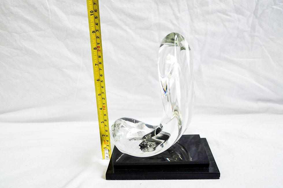 Thumbnail: TWISTED GLASS ART SCULPTURE