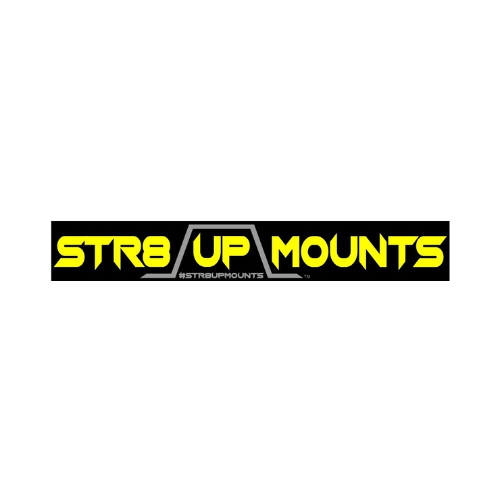 Str8 Up Mounts 3x24 Die-Cut Decals (Pair) Gold