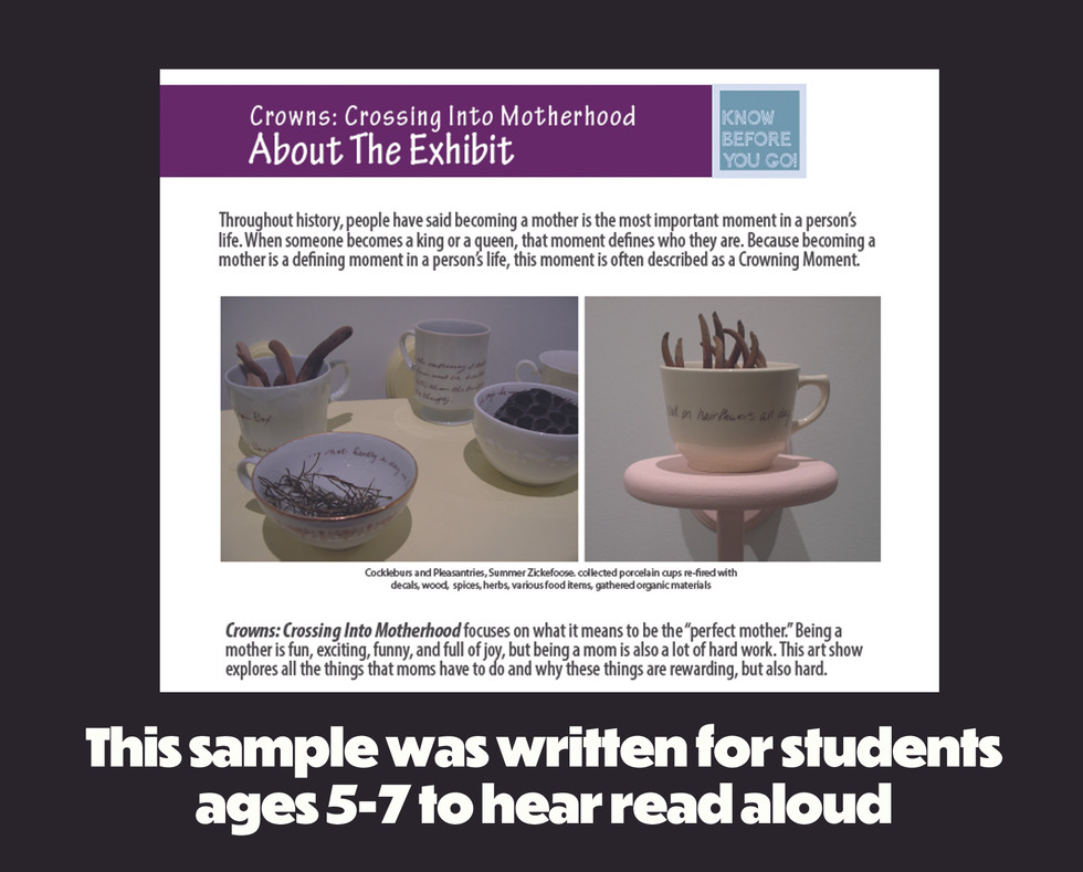 Age appropraite read aloud sample