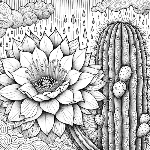 cactus | coloring rabbit