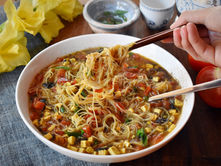 Tofu & Tomato Chinese Noodle Soup