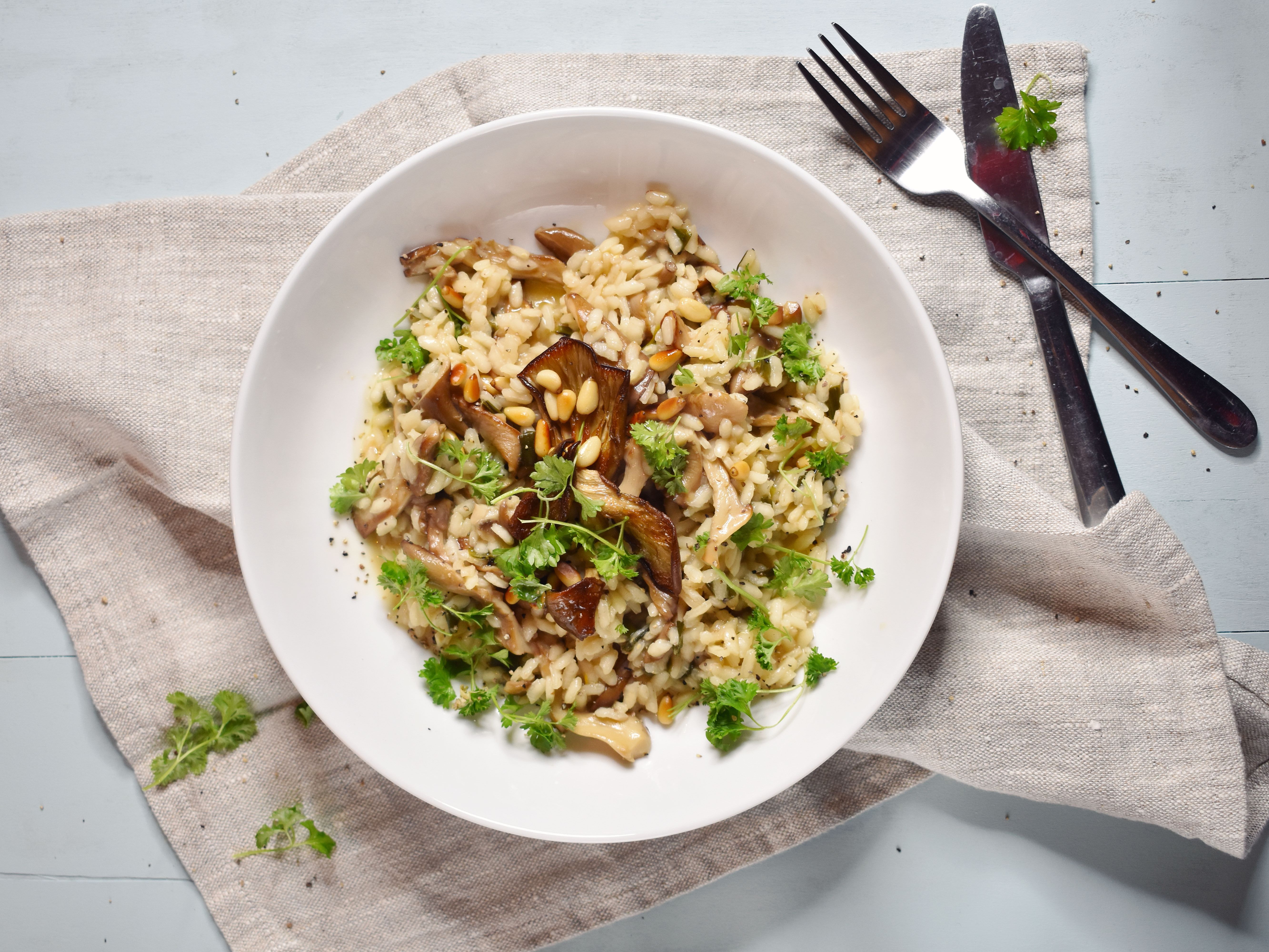 Oyster Mushroom Risotto