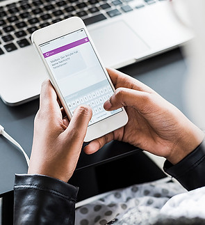 Använda smartphone-enhet