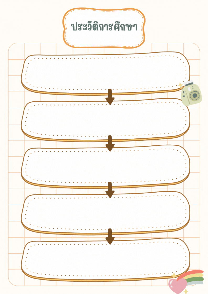 Beige Pastel Colorful Cute Mind Map A4 Document.gif