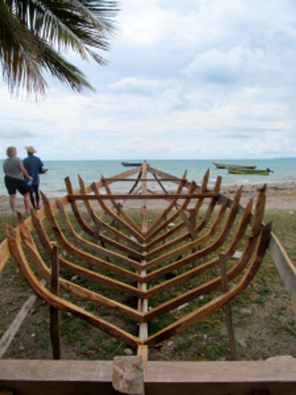 Boat construction in progress!