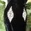 Thumbnail: 1930s Black Velvet Gown with Lace Pockets