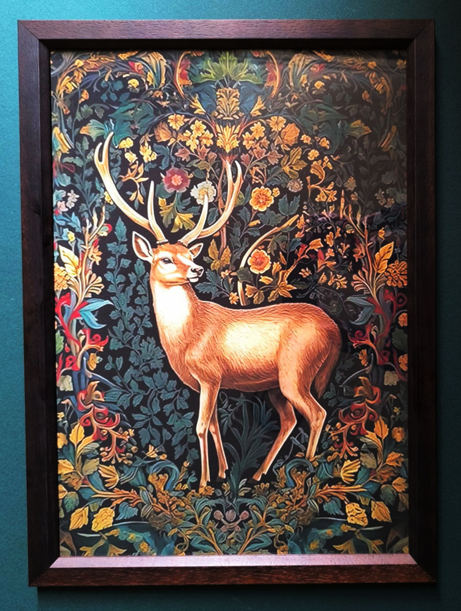 William Morris Inspired Deer