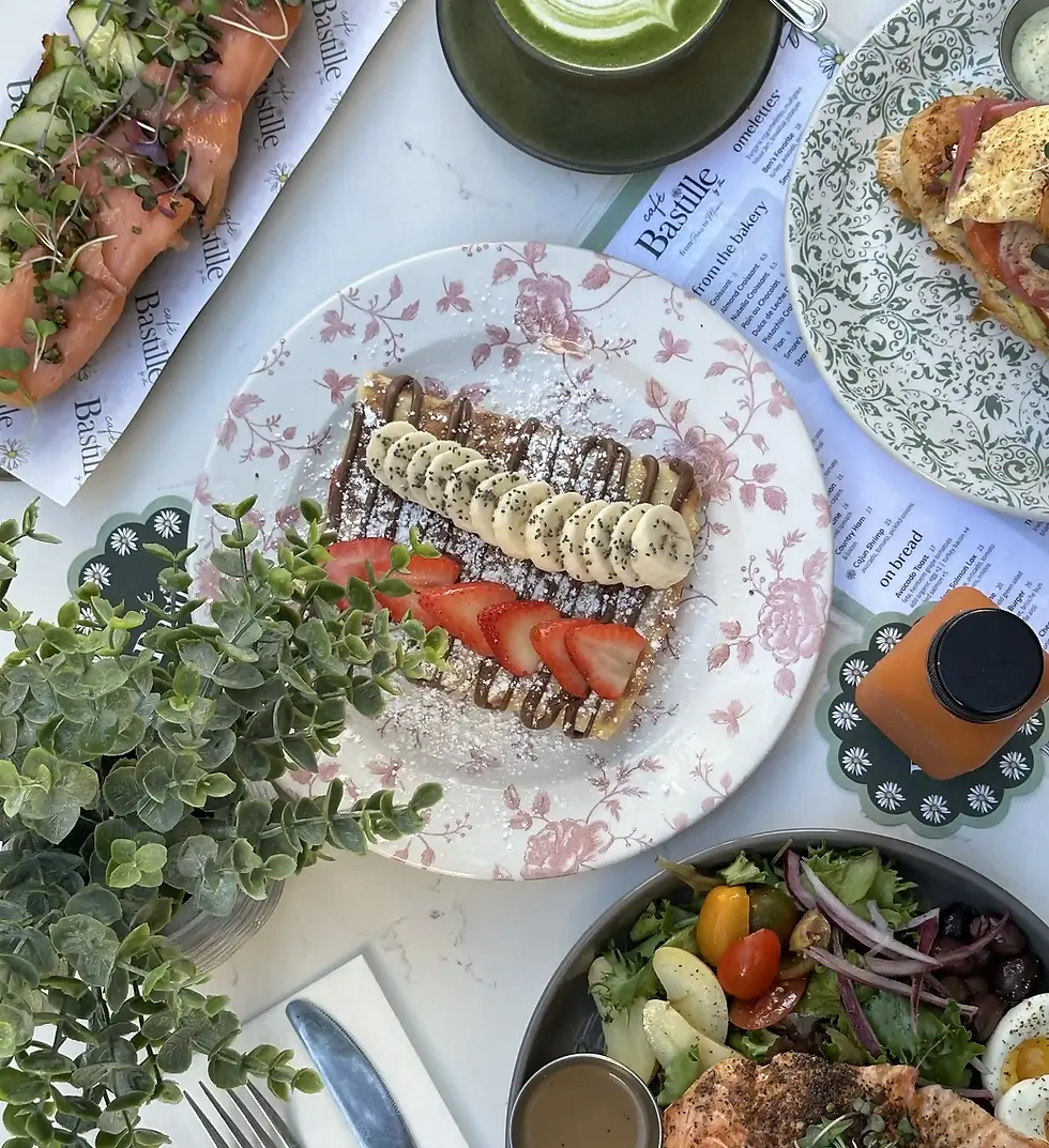 A freshly prepared crepe being served at the best brunch restaurant in Fort Lauderdale