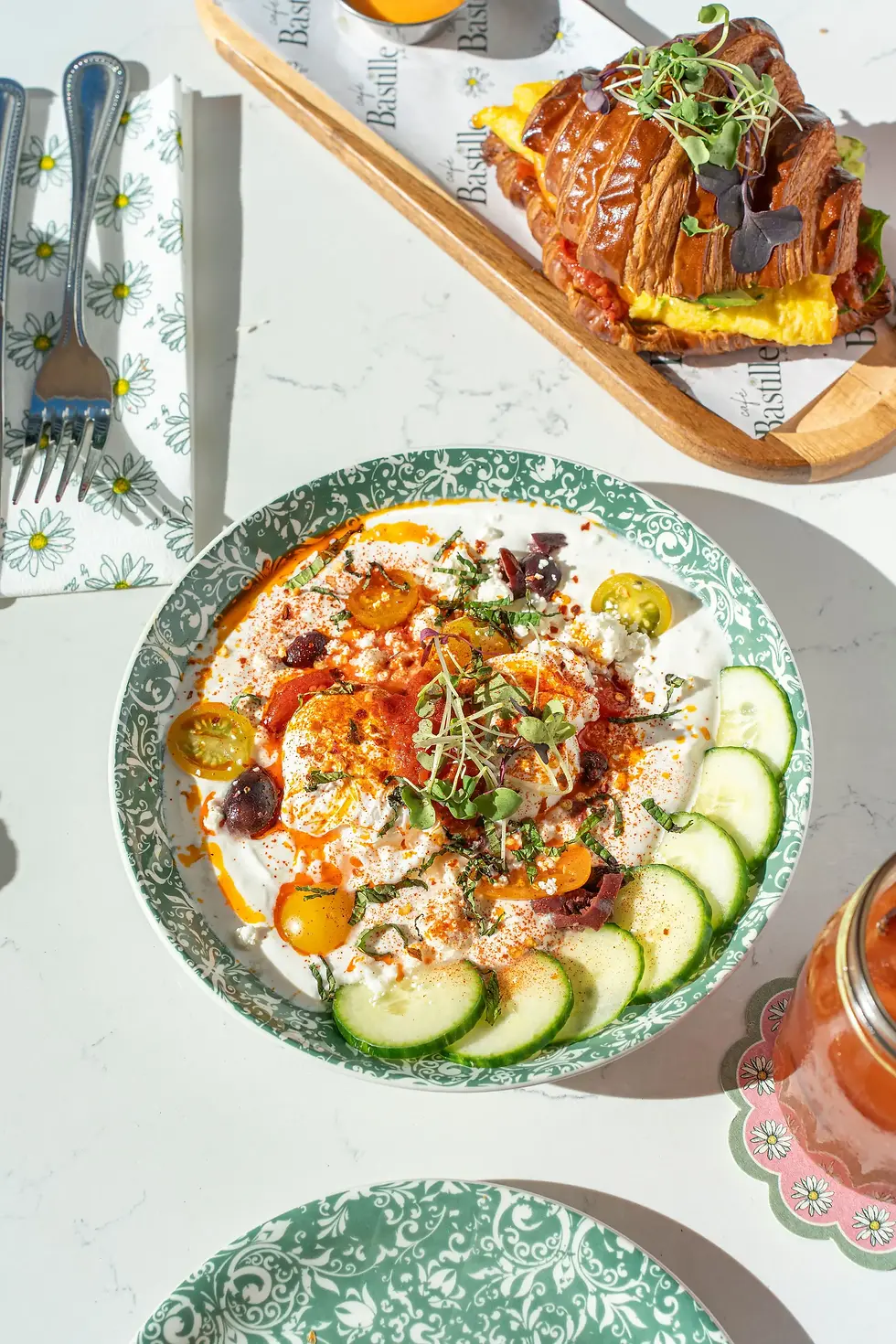 Turkish Eggs - Miami's Best Healthy Brunch & Breakfast at Cafe Bastille