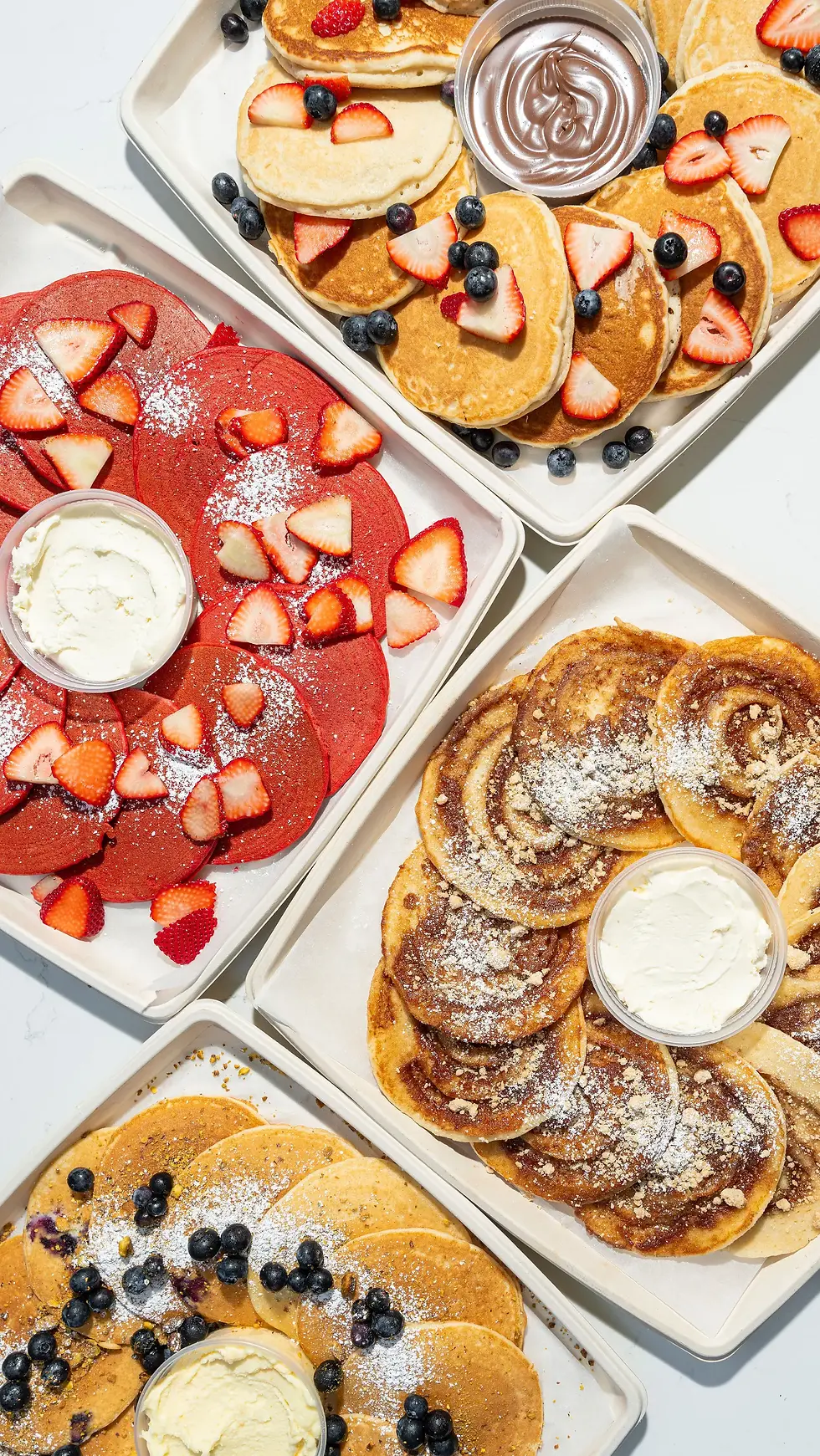Sweet treats from the catering menu at Café Bastille, perfect for private events Miami and brunch parties Miami.
