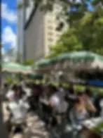Café Bastille's inviting exterior and outdoor seating area, perfect for a brunch Fort Lauderdale outing.
