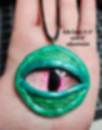 Thumbnail: Handmade Dragon Eye Pendant - The Eye of Shiralaniu the Deceiver
