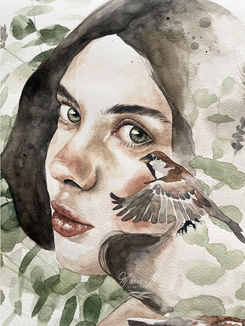 Femme et Bruants
Aquarelle
20 x 30