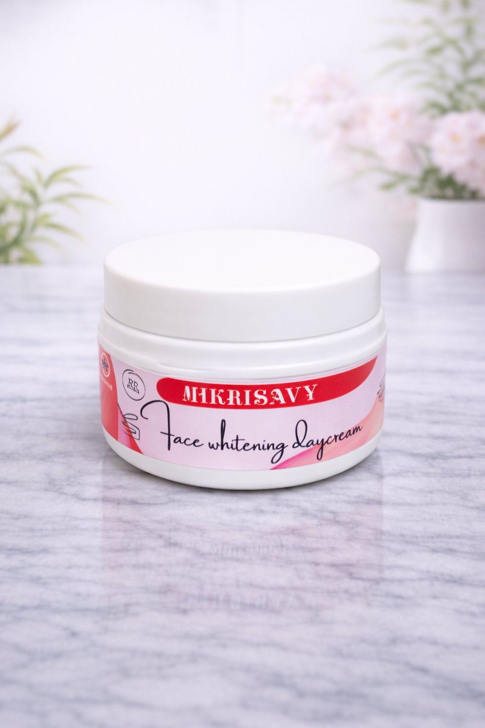 Nikkisavy Face Whitening Day Cream in premium packaging, formulated for daily brightening and hydration.