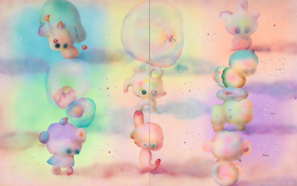 Light（Sunshine On The Left， Time On The Right）
160 x 100cm
Acrylic On Canvas，Resin
2022