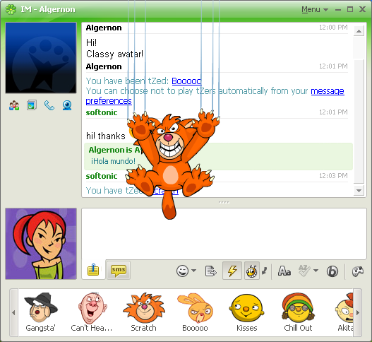 Screenshot von icq