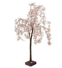 Lighted Faux Weeping Cherry Tree
