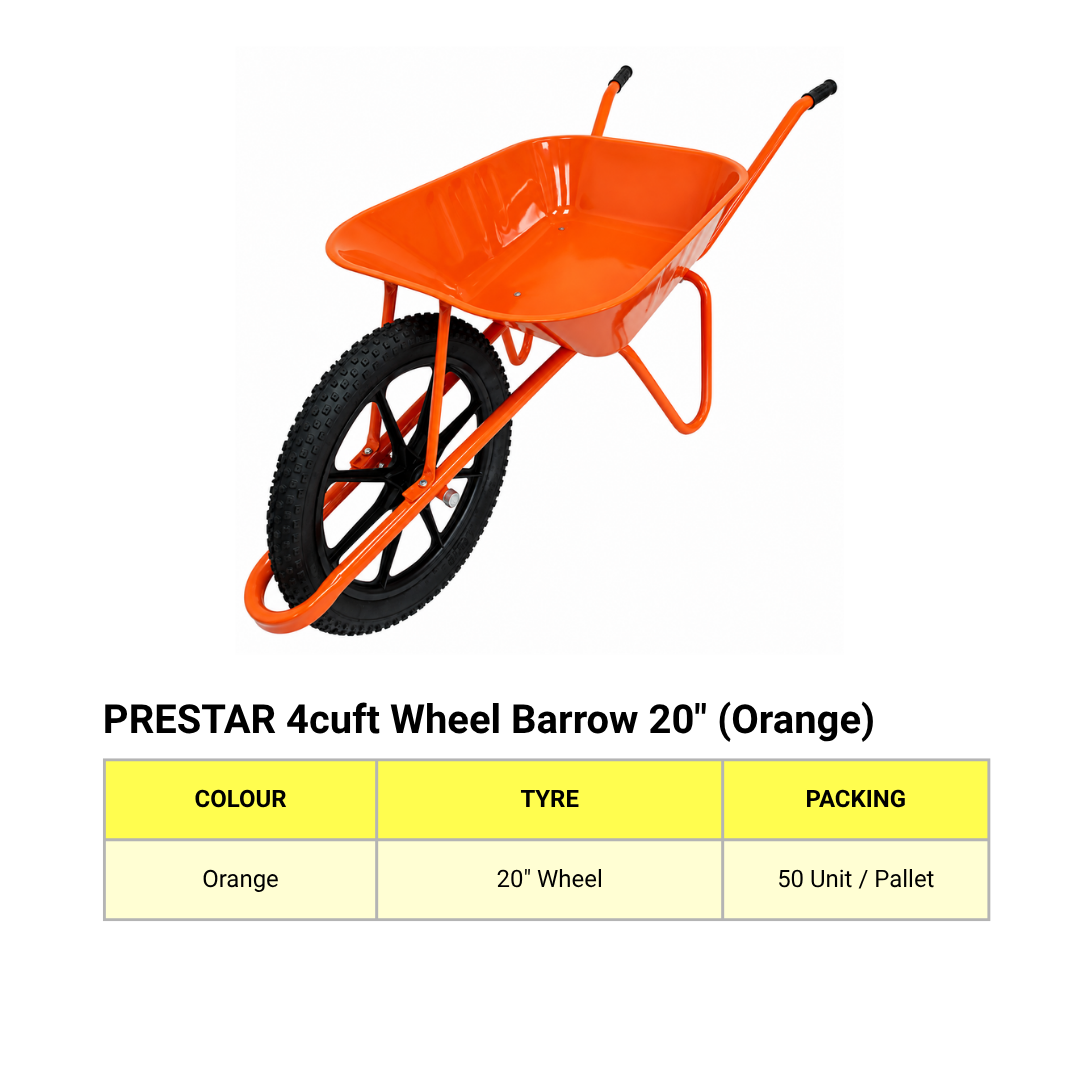 PRESTAR 4cuft Wheel Barrow