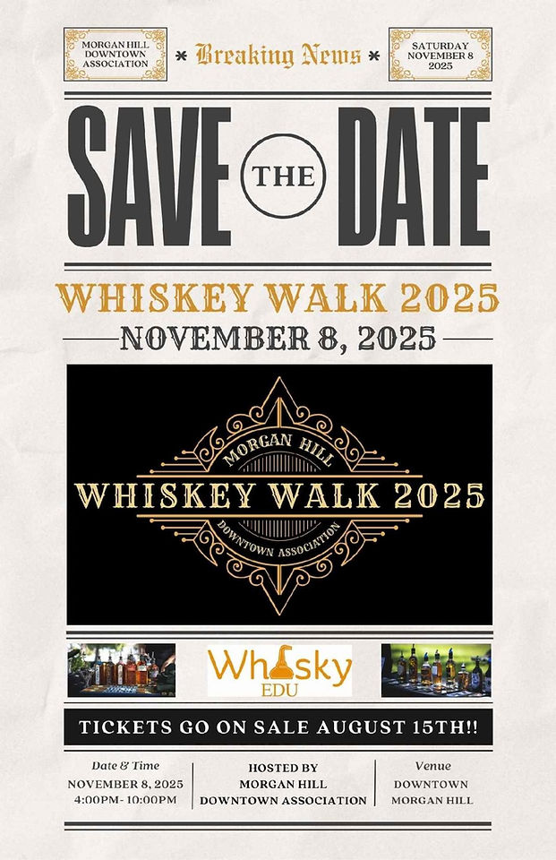 Save the Date Flyer Announcing Whiskey Walk