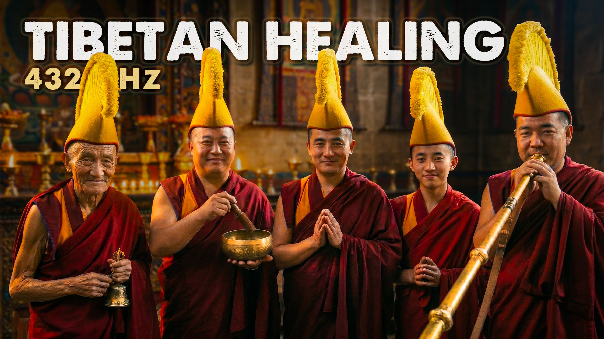 Tibetan Resonance: Throat Chanting, Singing Bowl & Dungchen (432Hz)