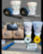 Asphalt Quick Seal products - Asphalt tape, Asphalt mat, line marking tape, and bitumen blocks.