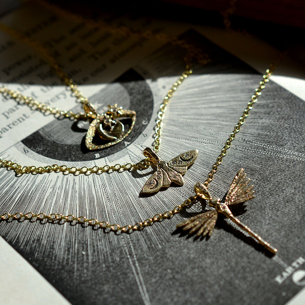 Thumbnail: 14k Celestial Eye Pendant