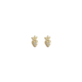 AMULET SACRED HEART STUDS