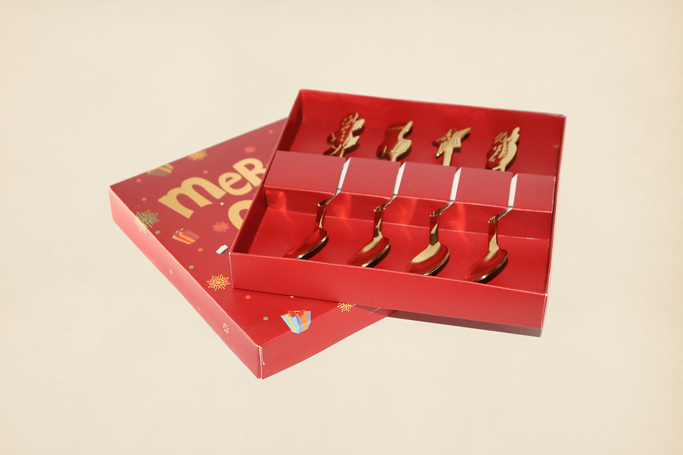 Thumbnail: Christmas Gold Spoon Gift Set