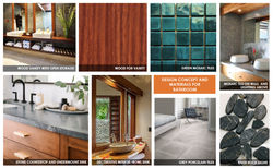 FIJI Cottage- Materials and Inspiration images for the Bathroom