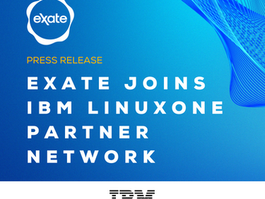 eXate joins IBM LinuxONE Partner Network