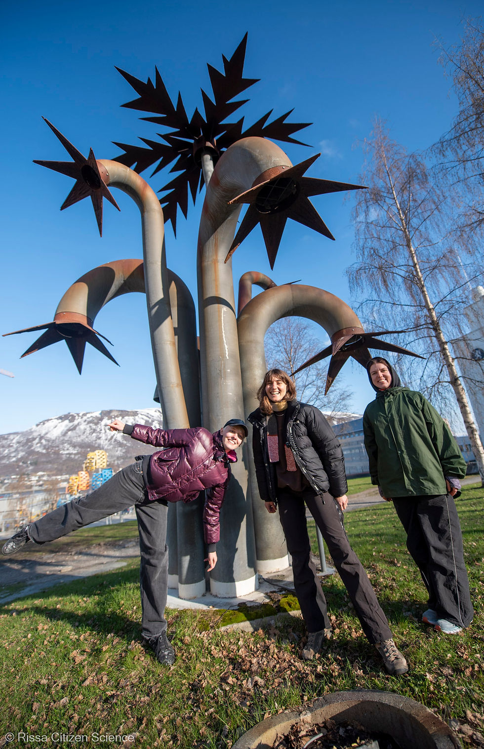 Jacqueline Kärcher, Florentine Shäfermeier and Martha Steinmetz in Tromsø.