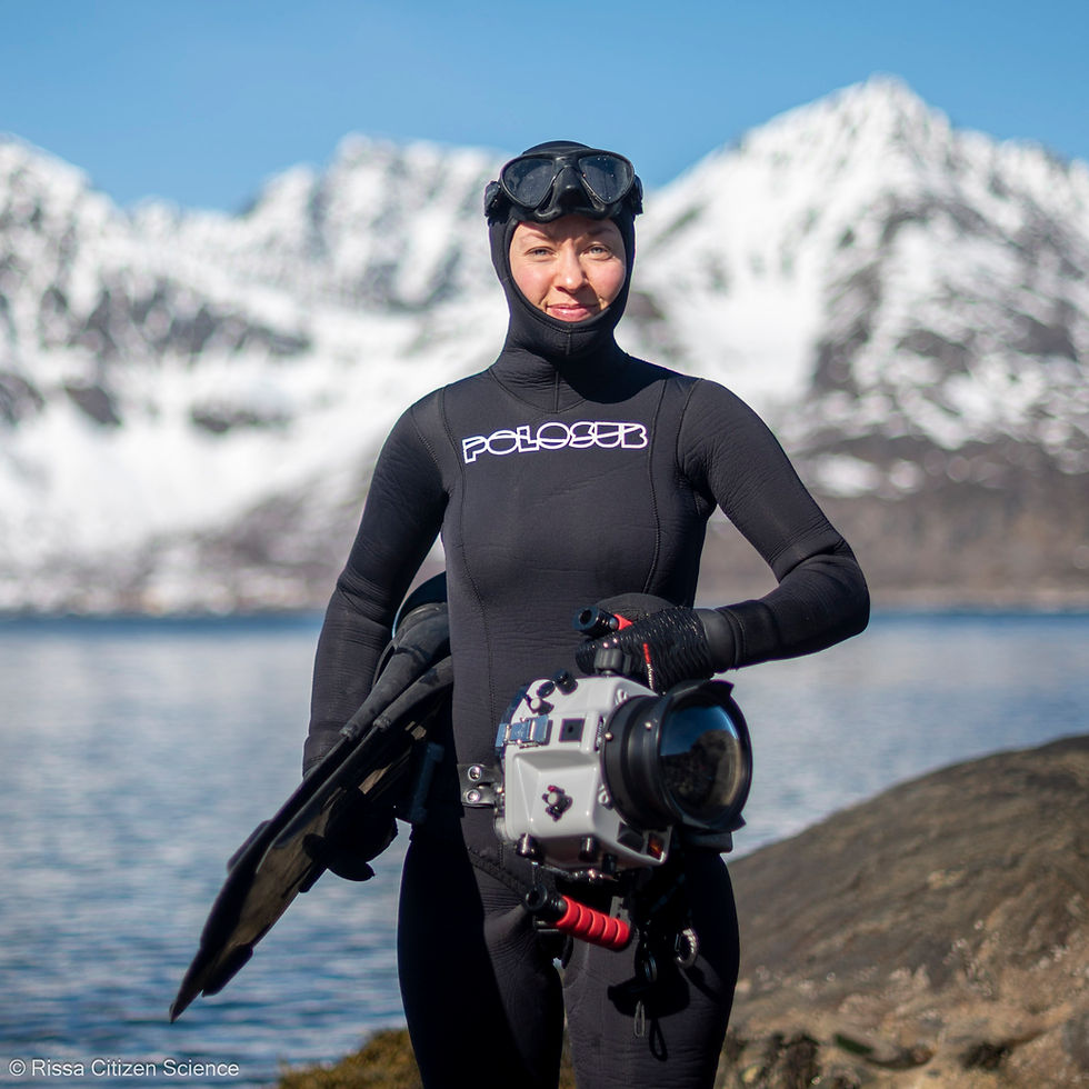 Ann Cools with Rissa Citizen Science
