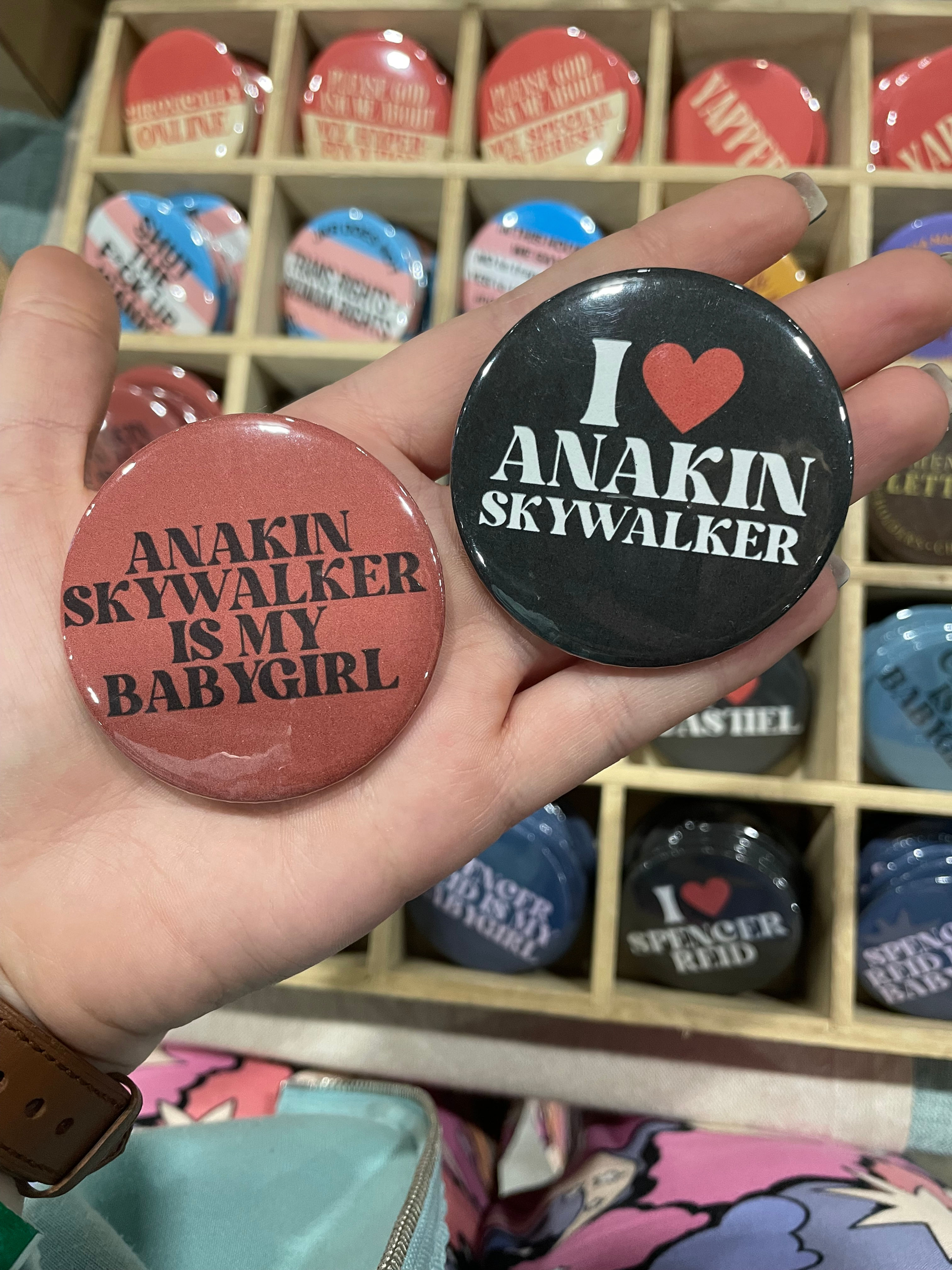 Anakin Skywalker 55mm Badges