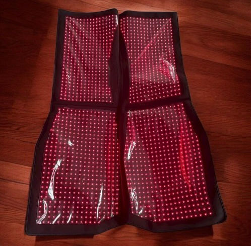 Thumbnail: inside of back pad shown with red lights turned on