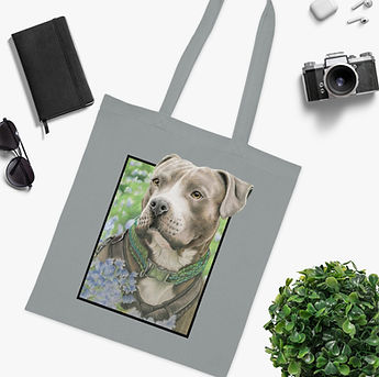 Bluebell Bella cotton tote bag