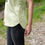 Thumbnail: Women's V-Neck T-shirt  - Bluebell Bella -  Certified Organic Cotton