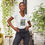 Thumbnail: Women's V-Neck T-shirt  - Bluebell Bella -  Certified Organic Cotton