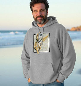 Paws Up unisex kangaroo pocket hoodie
