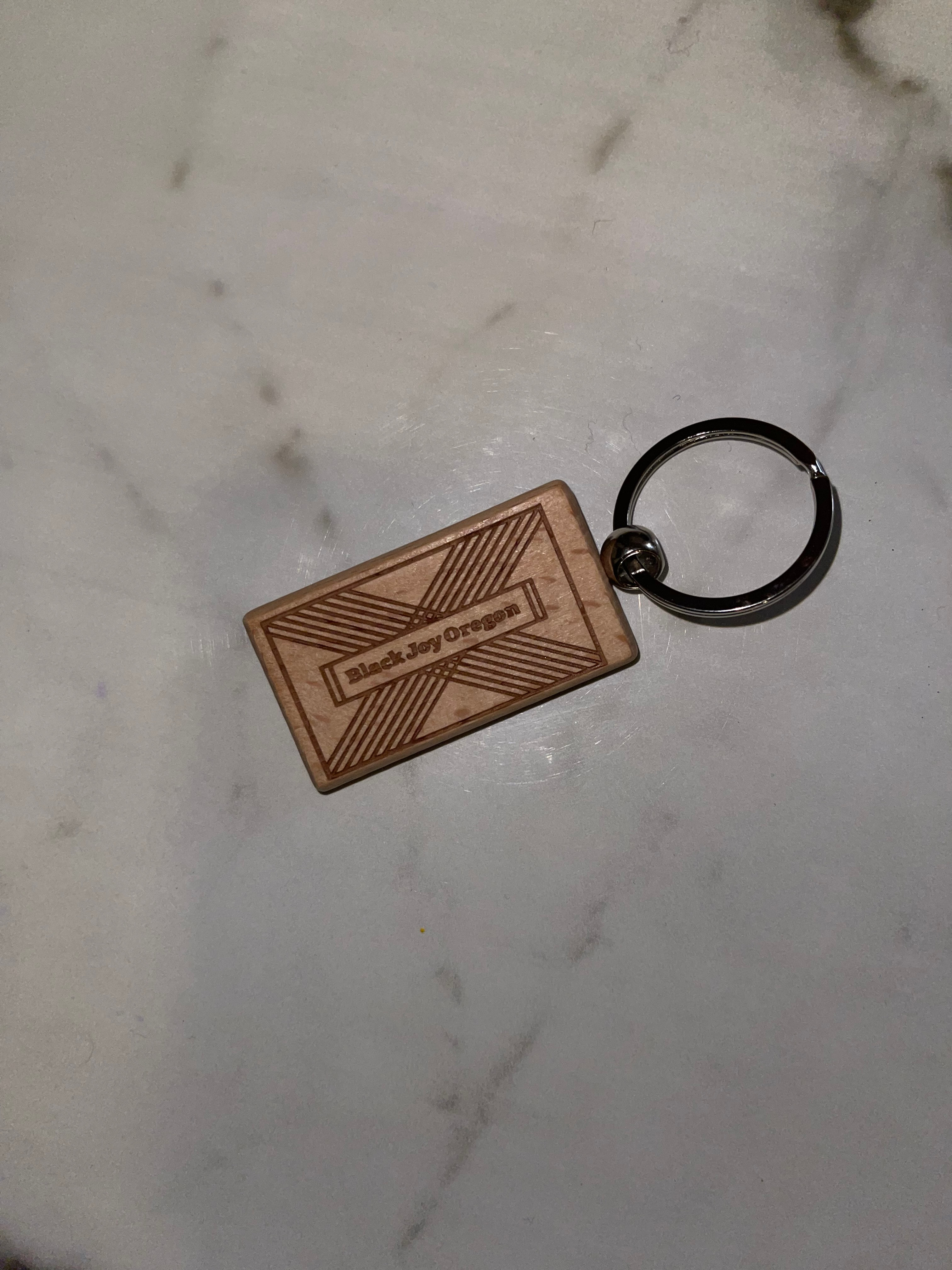 Small Wooden Keychain
