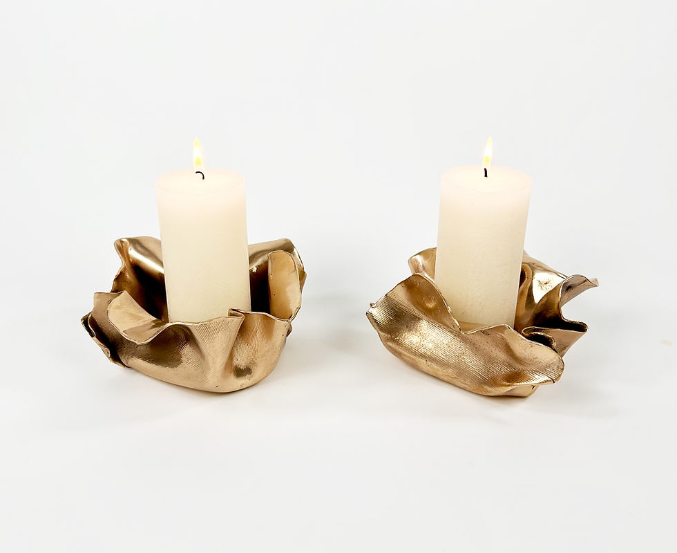 Thumbnail: BOWLS „OLEANDRA”, 2 Bronze one of a kind, 20x7x7cm, 2025