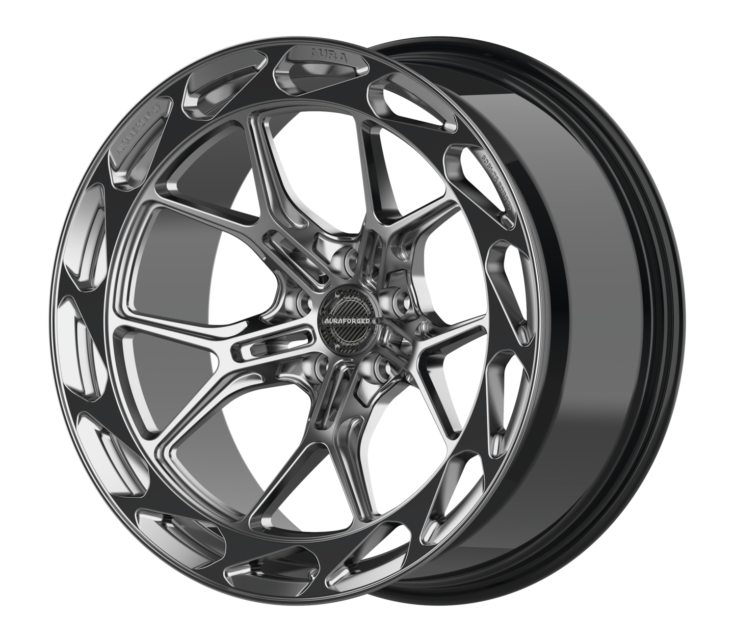 Aero Seven AF-07 diamond black Aura Forged Wheels